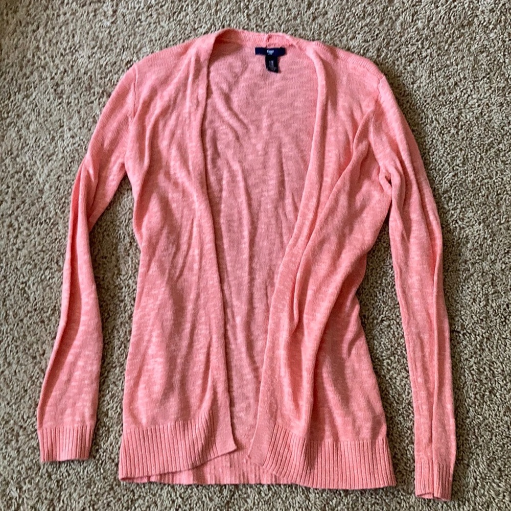 Gap Coral Pink Cardigan